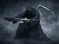 grim reaper pen holder