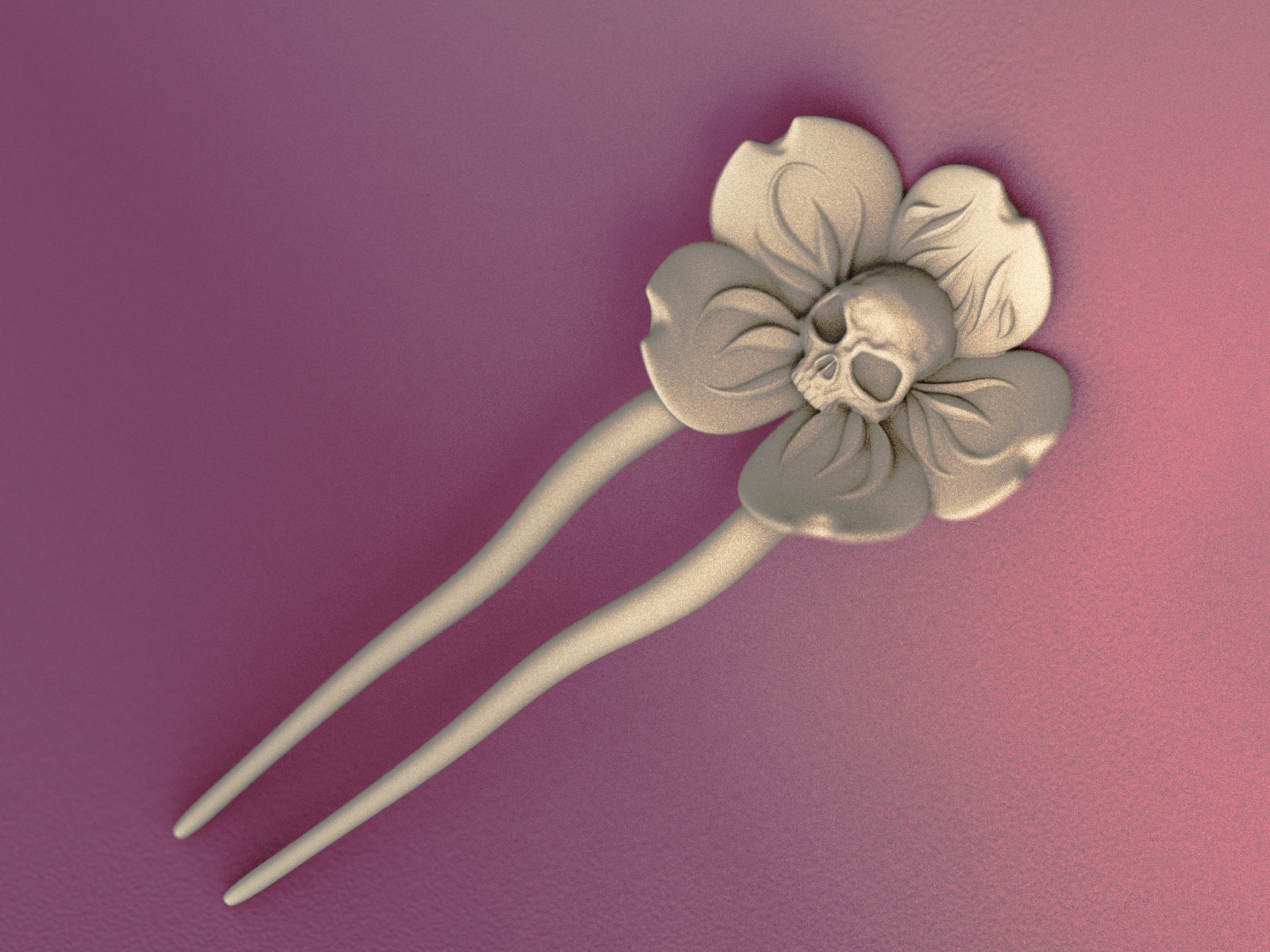 rose hair pin